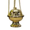 Catholic Censer for Incense | Silver-Tone or Gold-Tone Plated Metal | 2 Styles | Church Goods (Gold, Simple) view 1