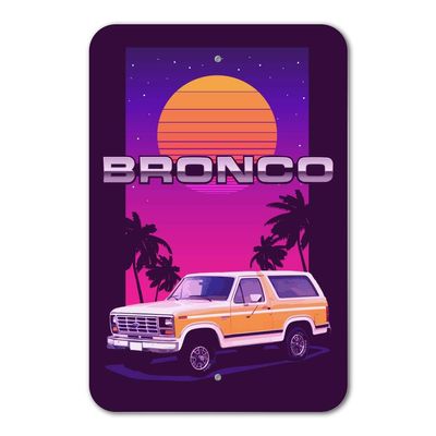 GRAPHICS & MORE Ford Bronco 1982 Retro Home Business Office Sign