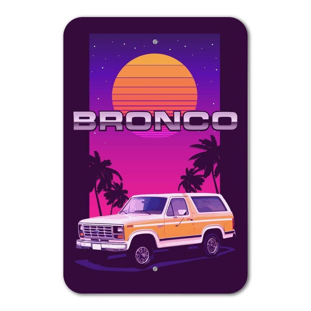 GRAPHICS & MORE Ford Bronco 1982 Retro Home Business Office Sign