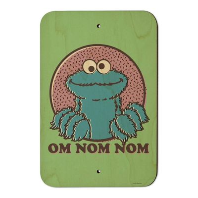 GRAPHICS & MORE Sesame Street Cookie Monster Om Nom Nom Home Business Office Sign