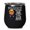 10th Wedding Anniversary for Wife Donald Trump Wine Tumbler Happily Married Gifts You've Been A Great Wife For 10 Years Funny Gag Gifts From Husband C view 1