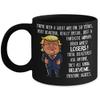 10th Wedding Anniversary for Wife Donald Trump Black Coffee Mug Happily Married Gifts You've Been A Great Wife For 10 Years Funny Gag Gifts From Husba view 1