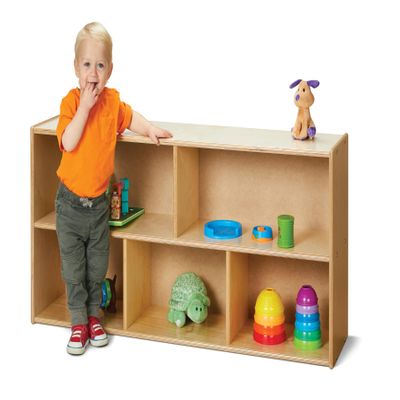 Jonti-Craft Young Time 7045YT Toddler Single Storage Unit Shelves - Kids Classroom Storage Shelf