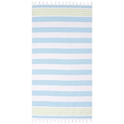 Superior Oversized Cotton Beach Towel For Adults And Kids, Quick Drying Towels For Pool, Spa, Resort, Hotel, Camping, Travel, Super Absorbent, Striped With Tassels, Coastal Resort Collection, Key West