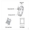 Bansriracha CZ Engagement Ring Set 925 Sterling Silver Rings for Women Anniversary Wedding Rings Band Bridal Sets Silver 925 Jewelry (7) view 2