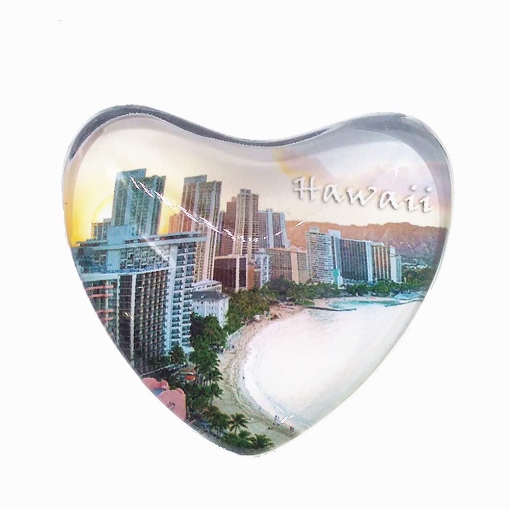 Hawaii USA Fridge Magnet Travel Souvenir Gift Home & Kitchen Decoration Magnetic Sticker Crystal Refrigerator Magnet Collection