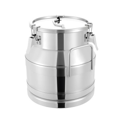 20L/5.3Gallon Stainless Steel Milk Can Wine Pail Bucket Water Jug Liquid Storage Pail w/Lid Commercial Fermentation Barrel Heavy Duty Liquid Storage Kitchen Rice Cereal Grain Coffee Bean Container