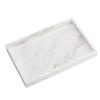 StonePlus Natural Marble Storage Vanity Tray, Cosmetics Jewelery Tray, Kitchen Organizer, Coffee Table Tray (Volakas White, Glossy Surface, 11.8L x 7.87W x 1.18H) view 1