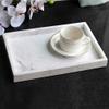 StonePlus Natural Marble Storage Vanity Tray, Cosmetics Jewelery Tray, Kitchen Organizer, Coffee Table Tray (Volakas White, Glossy Surface, 11.8L x 7.87W x 1.18H) view 4