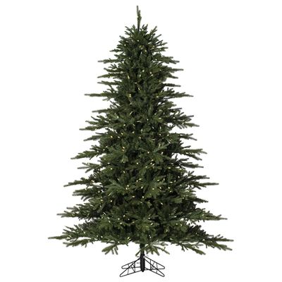 Vickerman 10' Kamas Fraiser Fir Artificial Christmas Tree - Warm White Low Voltage 3MM LED Lights - Faux Fir Christmas Tree - Seasonal Indoor Home Decor