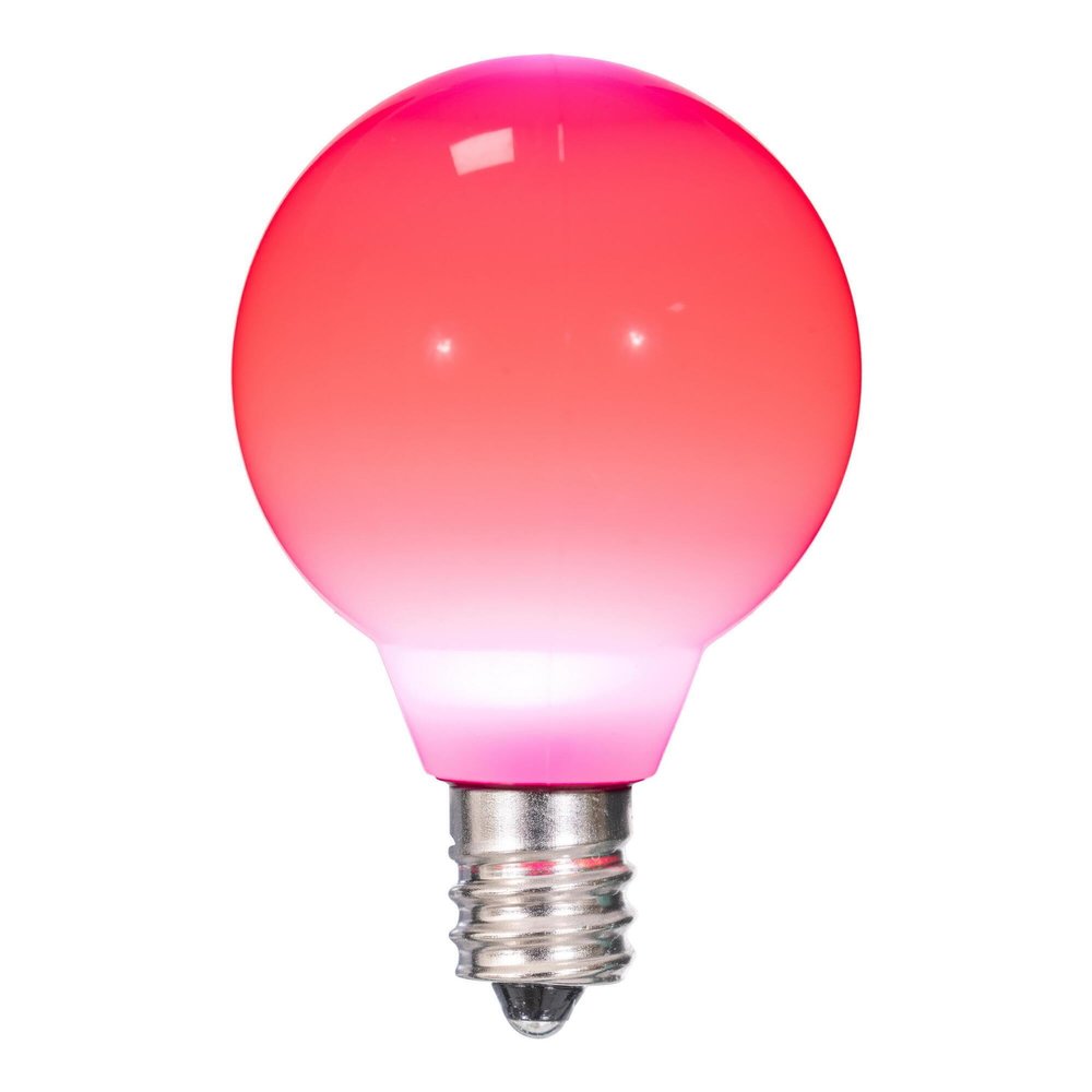 Vickerman G40 Pink Ceramic LED Replacement Bulb, Package of 25