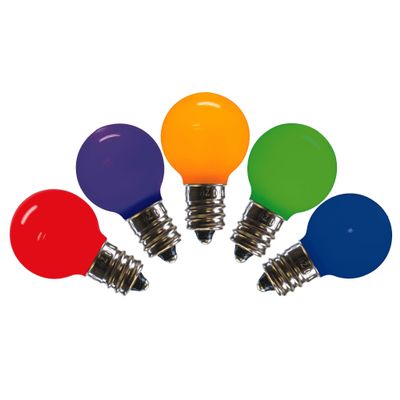 Vickerman G30 Multicolored Ceramic LED Replacement Bulb, Package of 25