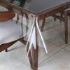 Walrus Clear Vinyl Tablecloth Protector Waterproof/Oil-Proof Rectangle Plastic Transparent Sheet Table Cover 54X120 Inch view 1