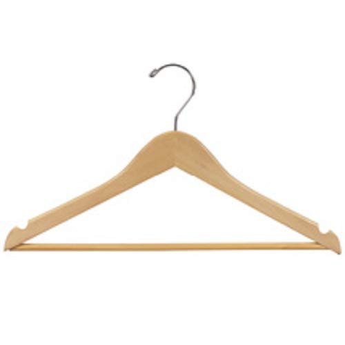 All Purpose Natural Wood Hanger 17 Inches - Case of 50