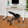ProErgo Pneumatic Ergonomic Kneeling Chair | Fully Adjustable Mobile Office Seating | Improve Posture to Relieve Neck & Back Pain | Easy Assembly | Use in Home, Office & Classroom view 2