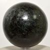 71mm 1.2lb Blue Iolite Sphere Natural Cordierite Mineral Ball Polished Dichroite Crystal Water Sapphire Stone - India + Stand view 4