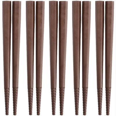 Akebono PM-106 Tornado Chopsticks, Brown, 8.9 inches (22.5 cm), Set of 5, Made in Japan