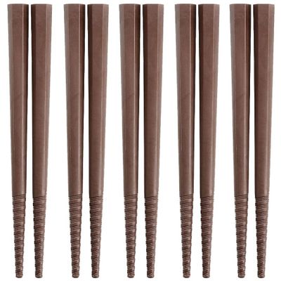 Akebono PM-104 Tornado Chopsticks, Brown, 7.1 inches (18 cm), Set of 5, Made in Japan