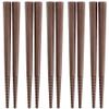 Akebono PM-104 Tornado Chopsticks, Brown, 7.1 inches (18 cm), Set of 5, Made in Japan view 1