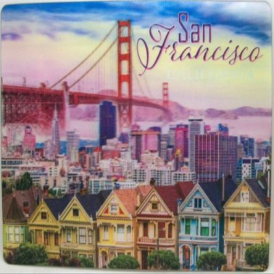 San Francisco Row Houses 3D Postcard