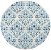 Martha Stewart x SAFAVIEH Area Rug Collection - 6'7" Round, Cream & Blue, Floral Pattern, Non-Shedding & Easy Cleaning, Ideal for Living Room, Bedroom, Office, Dining Space (MSR2856D) view 3