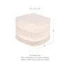 REDEARTH  UNSTUFFED Pouf Ottoman Cover Boho Textured Storage Cube Poof, Farmhouse Accent Pouffe Footrest for Living Room, Bedroom, Nursery, kidsroom, Nook; 100% Cotton (18x18x18; Natural) view 3