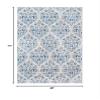 Martha Stewart x SAFAVIEH Area Rug Collection - 4' x 6', Cream & Blue Floral, Floral Pattern, Non-Shedding & Easy Cleaning, Ideal for Living Room, Foyer, Bedroom, Accent Space (MSR2856D) view 2