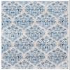 Martha Stewart x SAFAVIEH Area Rug Collection - 4' x 6', Cream & Blue Floral, Floral Pattern, Non-Shedding & Easy Cleaning, Ideal for Living Room, Foyer, Bedroom, Accent Space (MSR2856D) view 4