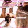Single Sided Tape for Hair Extensions by Big Kizzy (72 tabs) - Extra Hold - Easy Install & Removal Replacement Tape for Thin, Fine Hair, 4cm x .8cm Tape for Extensions, Professional Extension Tape view 4
