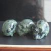 2'' Hand Carved Mixed Gemstone Crystal Skull Figurine Carving Home Decor (kambaba Jasper) view 4