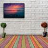 Stunning Lake Sunset Wall Art Decor Picture Painting Poster Print on Canvas Panels Pieces - Creative Theme Wall Decoration Set - Lake Wall Picture for Creative Space 23 by 40 in view 2