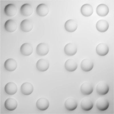 Ekena Millwork WP20X20EMWH-CASE-10 19 5/8"W x 19 5/8"H Emery EnduraWall Decorative 3D Wall Panel Covers 26.75 Sq. Ft. (10/PK)
