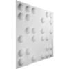 Ekena Millwork WP20X20EMWH-CASE-10 19 5/8"W x 19 5/8"H Emery EnduraWall Decorative 3D Wall Panel Covers 26.75 Sq. Ft. (10/PK) view 3
