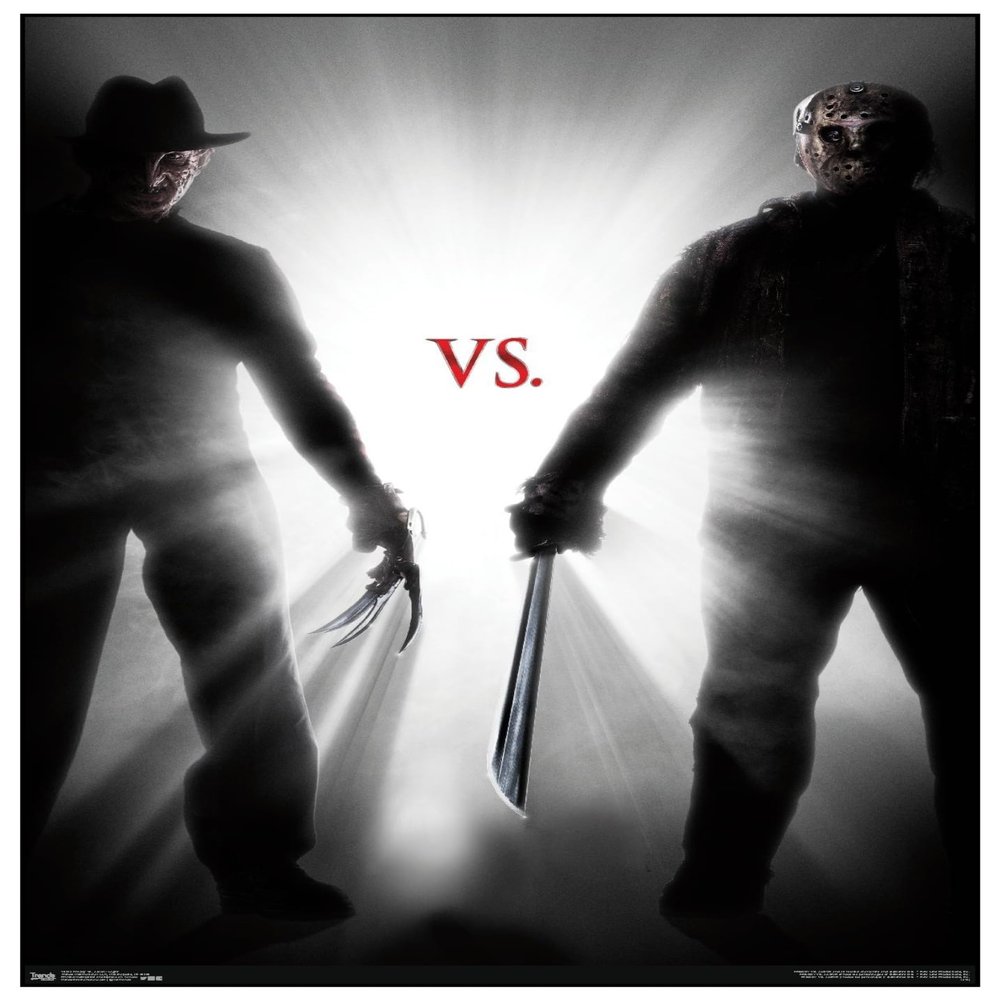 Trends International Freddy vs. Jason - Light Wall Poster, 22.375" x 34", Premium Unframed Version