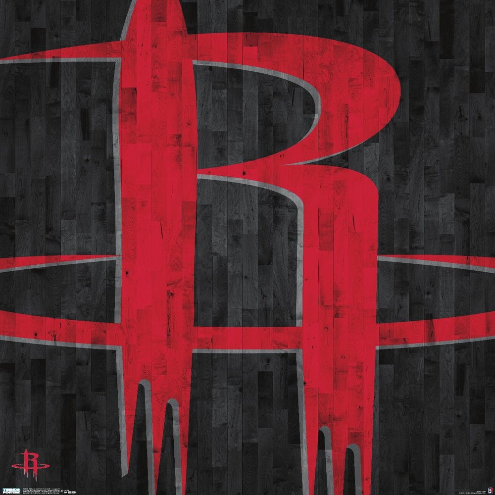 Trends International NBA Houston Rockets - Logo 19 Wall Poster, 22.375" x 34", Premium Unframed Version