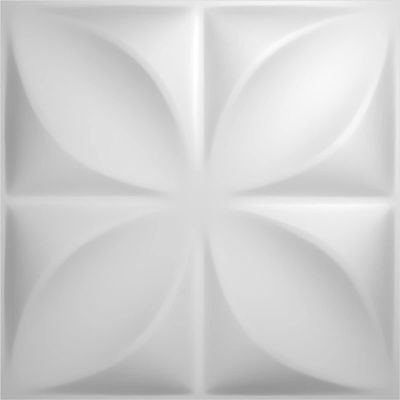 Ekena Millwork WP12X12HEWH-CASE-20 11 7/8"W x 11 7/8"H Helene EnduraWall Decorative 3D Wall Panel Covers 19.59 Sq. Ft. (20/PK)
