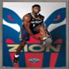 Trends International NBA New Orleans Pelicans - Zion Williamson 19 Wall Poster, 14.725" x 22.375", Barnwood Framed Version view 1