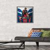 Trends International NBA New Orleans Pelicans - Zion Williamson 19 Wall Poster, 14.725" x 22.375", Barnwood Framed Version view 2