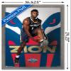 Trends International NBA New Orleans Pelicans - Zion Williamson 19 Wall Poster, 14.725" x 22.375", Barnwood Framed Version view 3