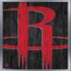 Trends International NBA Houston Rockets - Logo 19 Wall Poster, 14.725" x 22.375", Silver Framed Version view 1