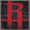 Trends International NBA Houston Rockets - Logo 19 Wall Poster, 14.725" x 22.375", Barnwood Framed Version view 1