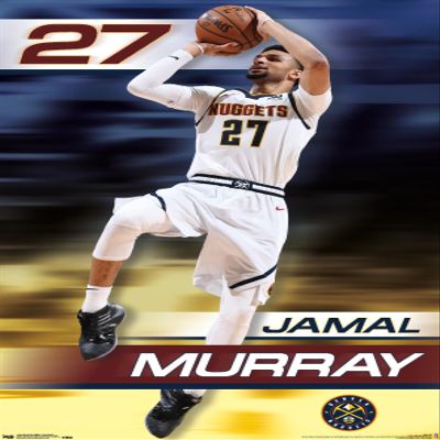 Trends International NBA Denver Nuggets - Jamal Murray 19 Wall Poster, 22.375" x 34", Premium Unframed Version