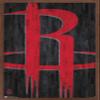 Trends International NBA Houston Rockets - Logo 19 Wall Poster, 14.725" x 22.375", Mahogany Framed Version view 1
