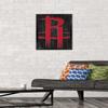 Trends International NBA Houston Rockets - Logo 19 Wall Poster, 14.725" x 22.375", Black Framed Version view 2