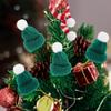 Amosfun 20pcs Christmas Mini Knit Hat Scarf Xmas Tree Ornaments Miniature DIY Hair Accessories Crafts Cute Doll Hat Jewelry Making view 3