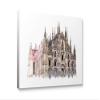 Niwo ART - Duomo Cathedral, World's Most Famous Architecture Drawings Series 2, Canvas Wall Art Home Decor, Gallery Wrapped, Stretched, Framed Ready to Hang (24"x20"x3/4") view 1