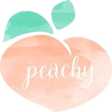 MAGNET Peachy Magnetic Car Sticker Decal Refrigerator Metal Magnet Vinyl 5"
