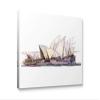 Niwo ART - Sydney Opera House, World's Most Famous Architecture Drawings Series 2, Canvas Wall Art Home Decor, Gallery Wrapped, Stretched, Framed Ready to Hang (24"x20"x3/4") view 1