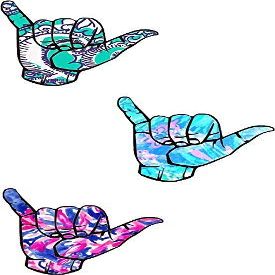 MAGNET Little Hang Loose Hands Magnetic Car Sticker Decal Refrigerator Metal Magnet Vinyl 5"