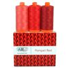 Aurifil Thread CB Pompeii Red 3pc view 1